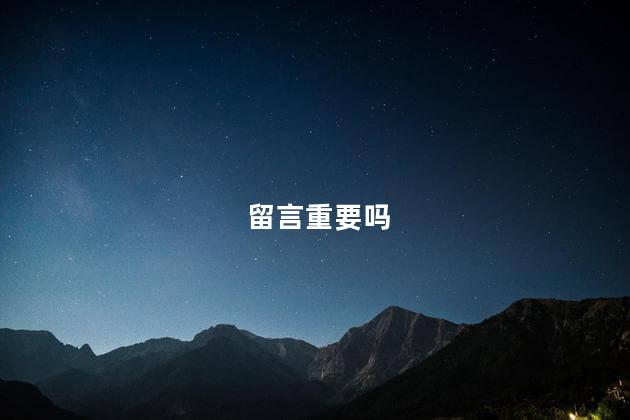 留言重要吗
