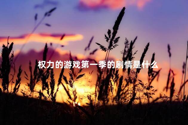 权力的游戏第一季的剧情是什么