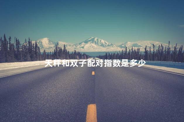 天秤和双子配对指数是多少