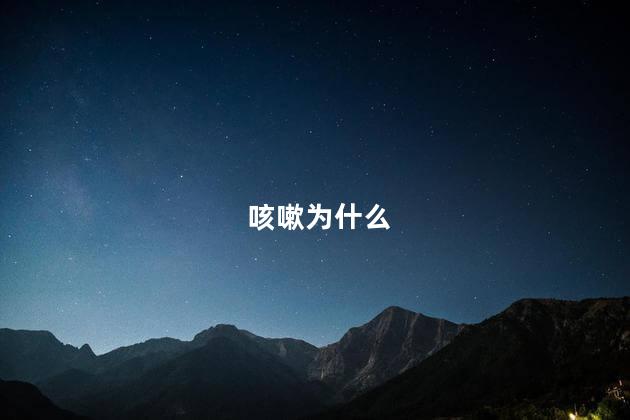 咳嗽为什么