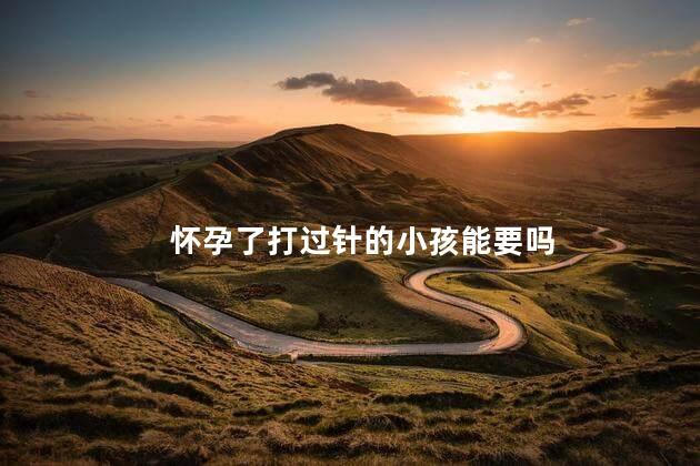 怀孕了打过针的小孩能要吗