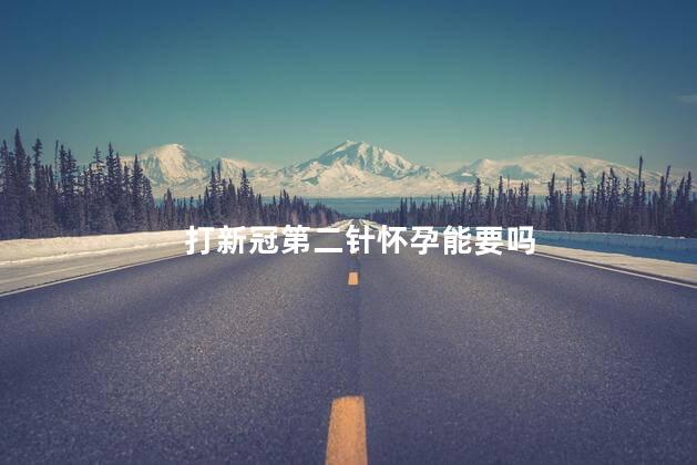 打新冠第二针怀孕能要吗