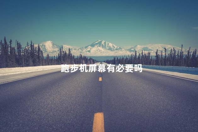 跑步机屏幕有必要吗