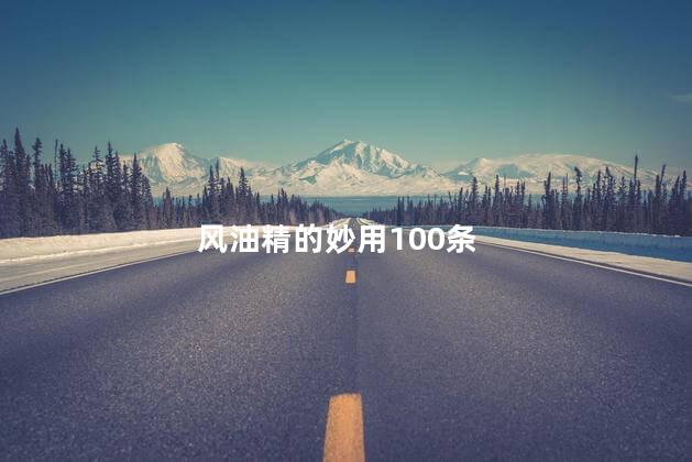 风油精的妙用100条