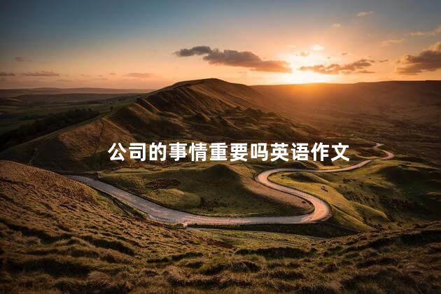 公司的事情重要吗英语作文