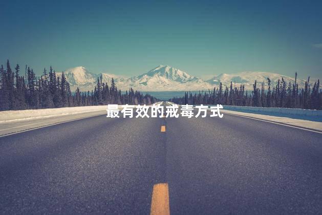 最有效的戒毒方式