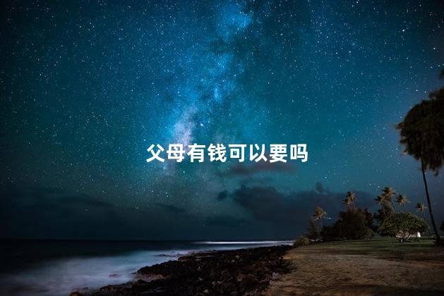 父母有钱可以要吗