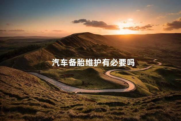 汽车备胎维护有必要吗