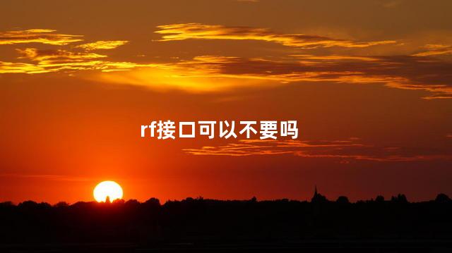 rf接口可以不要吗