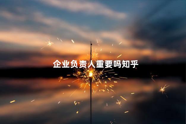 企业负责人重要吗知乎