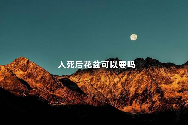 人死后花盆可以要吗