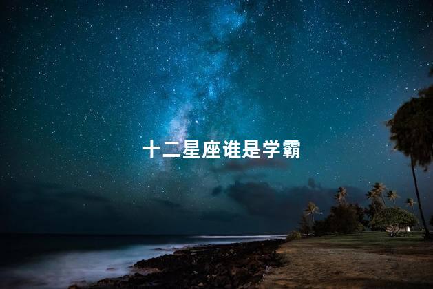 十二星座谁是学霸