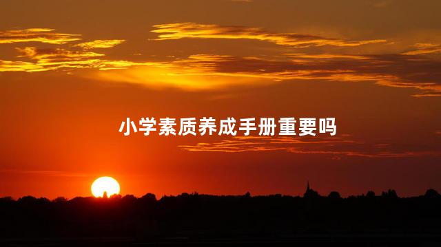 小学素质养成手册重要吗