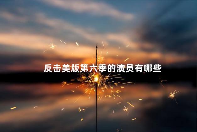 反击美版第六季的演员有哪些