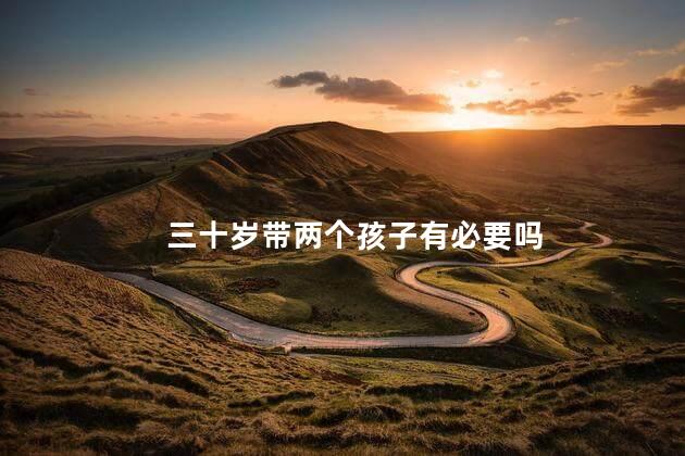三十岁带两个孩子有必要吗