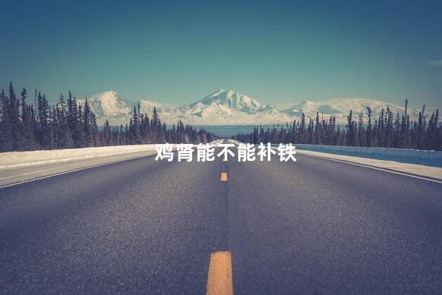 鸡肾能不能补铁