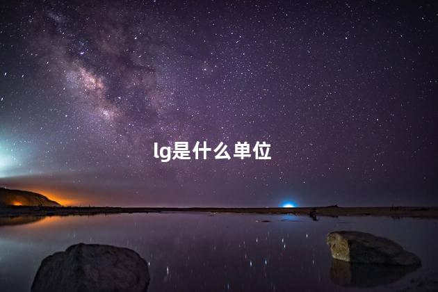lg是什么单位