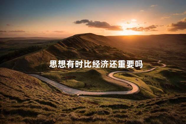 思想有时比经济还重要吗