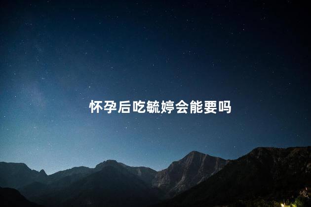 怀孕后吃毓婷会能要吗