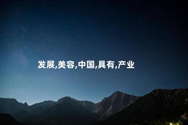 发展,美容,中国,具有,产业