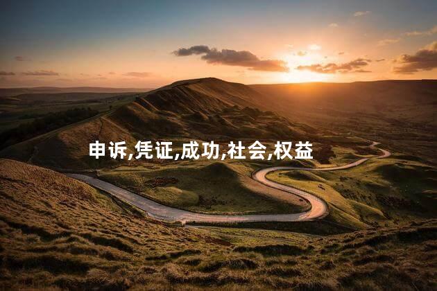申诉,凭证,成功,社会,权益