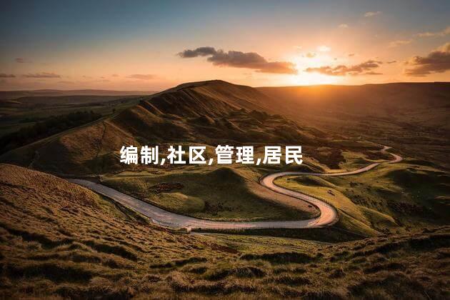 编制,社区,管理,居民